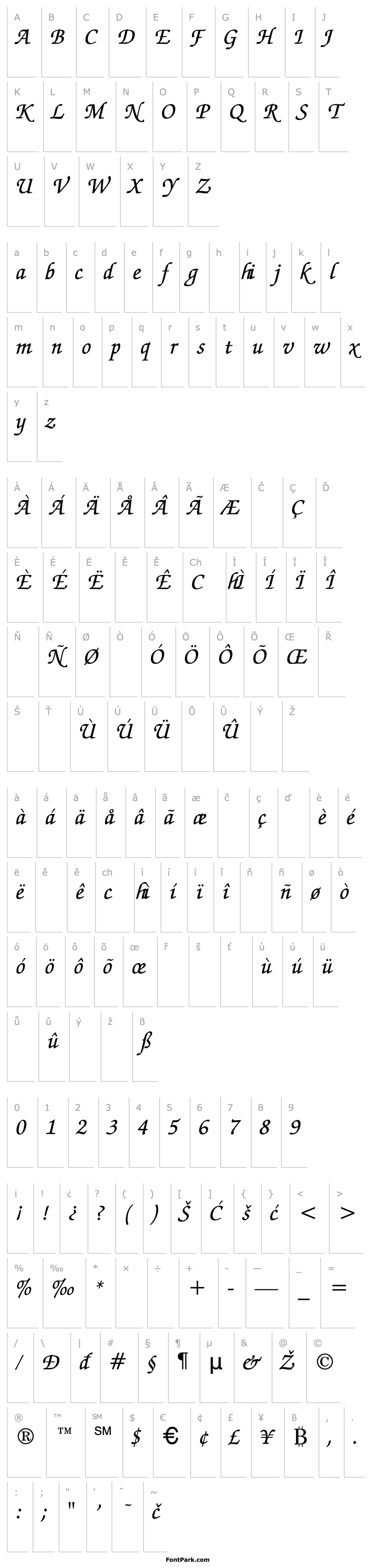 Přehled Monastic-Italic