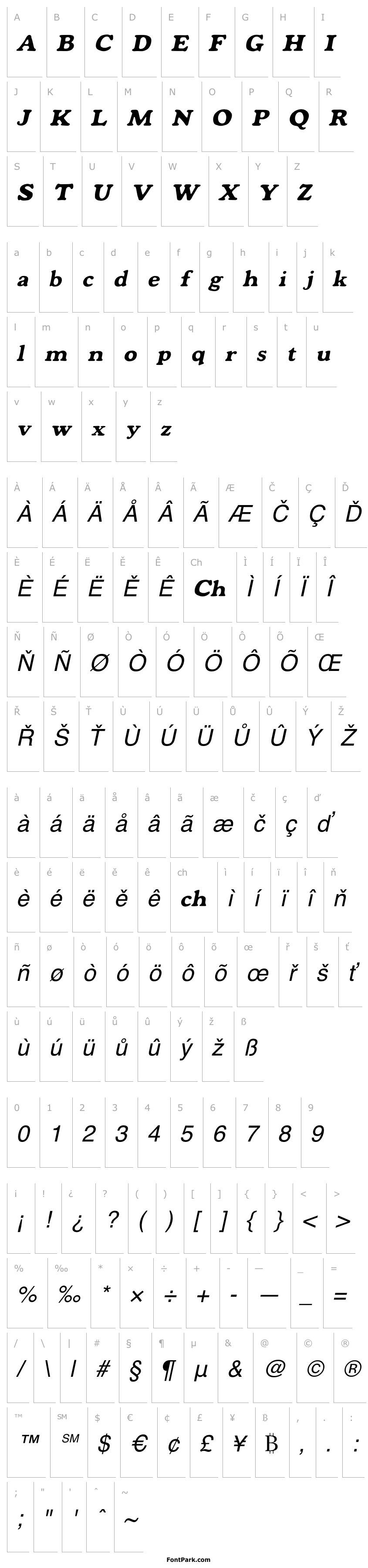 Přehled Mondeur-Italic