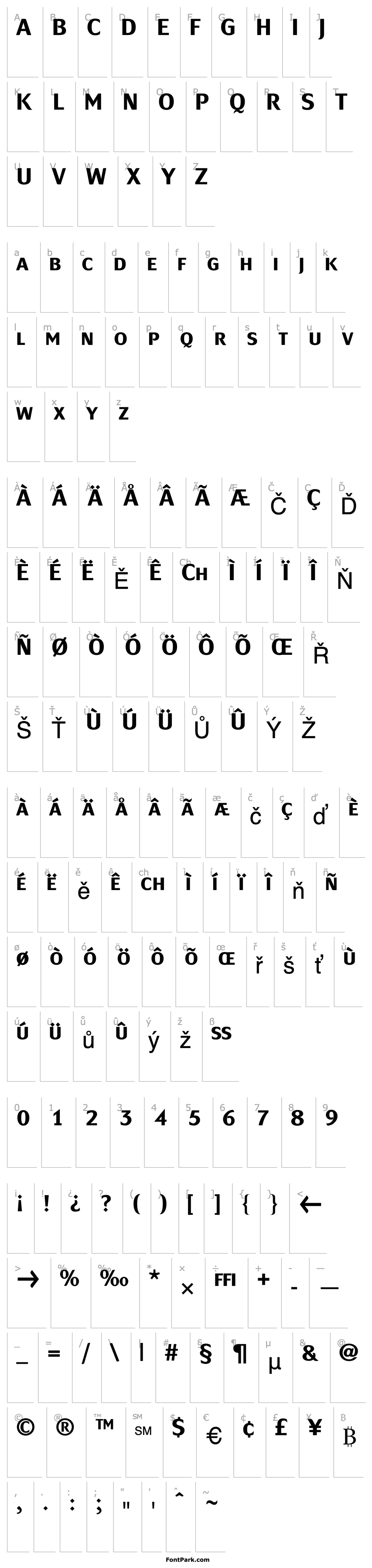 Přehled MondialPlus Bold Caps PDF