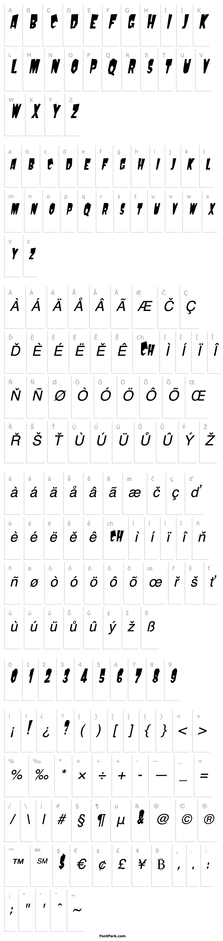 Overview MondoCondensed Oblique