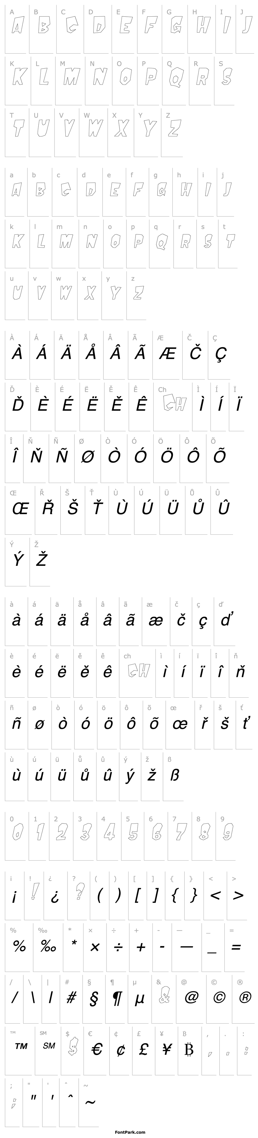 Přehled MondoOutline Oblique