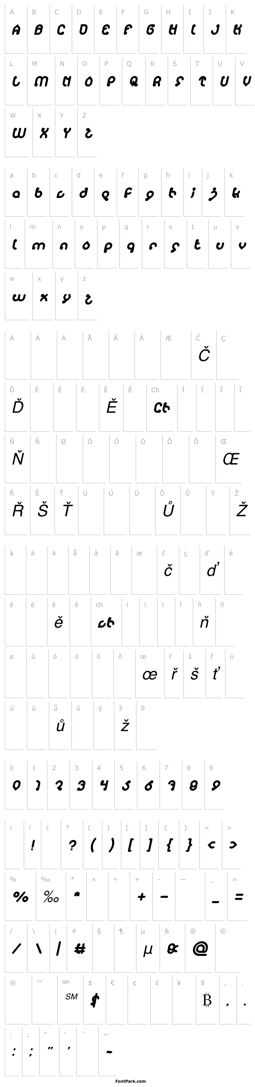 Přehled monica Italic