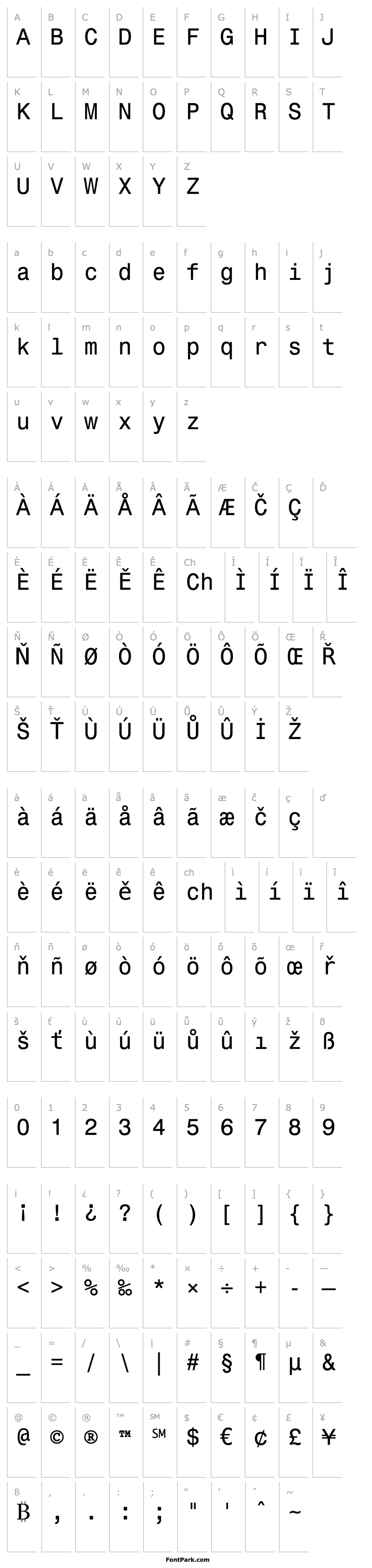 Přehled Monospace 821 BT