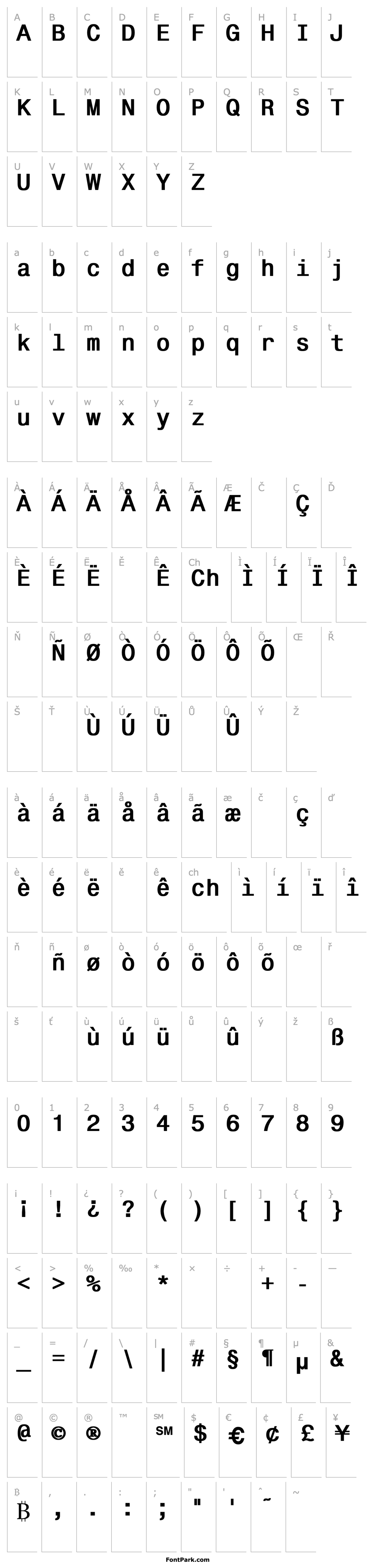 Overview Monospace821 Bold