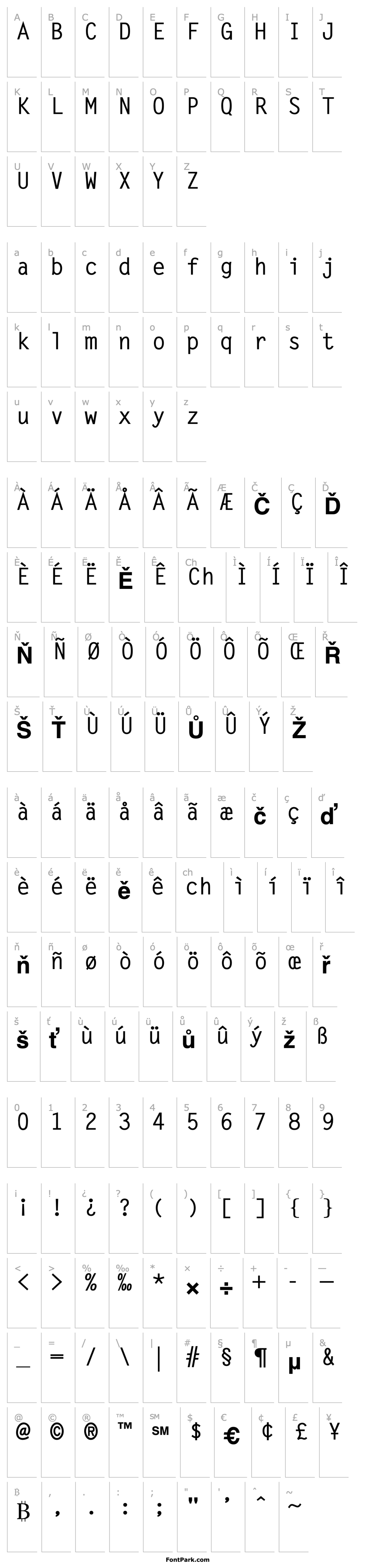 Overview Monospaced Bold