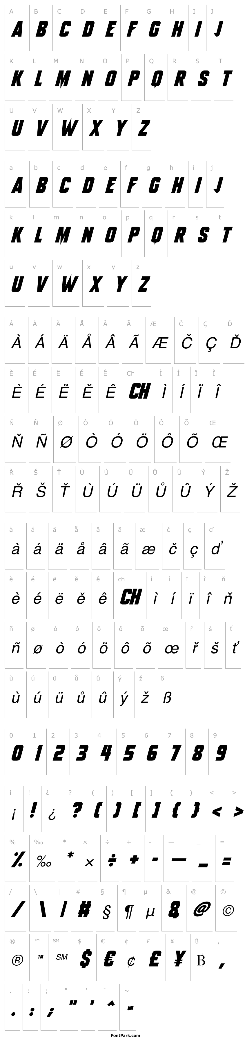 Overview Monster Mech Italic