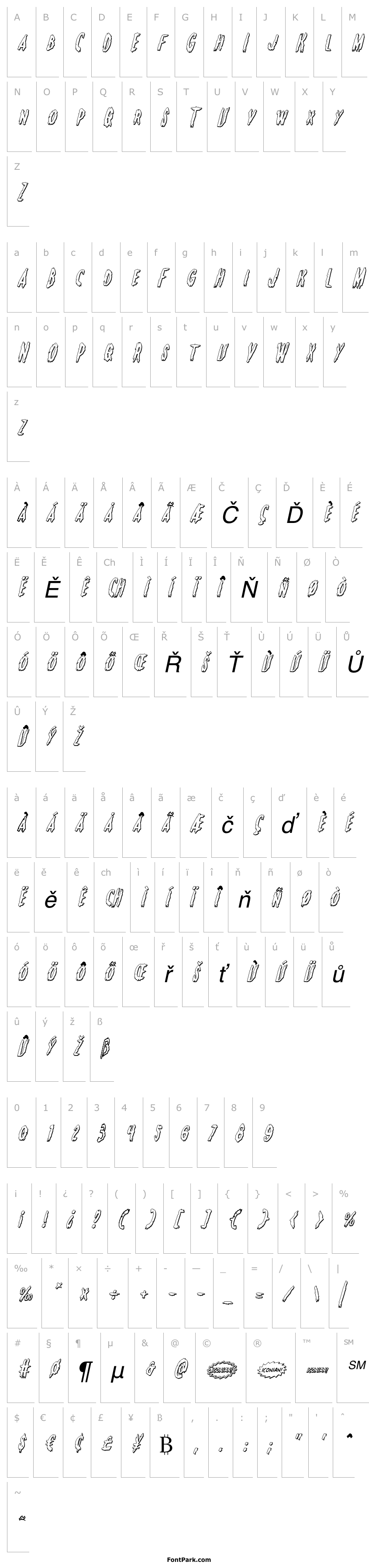 Přehled Monsterama 3D Italic