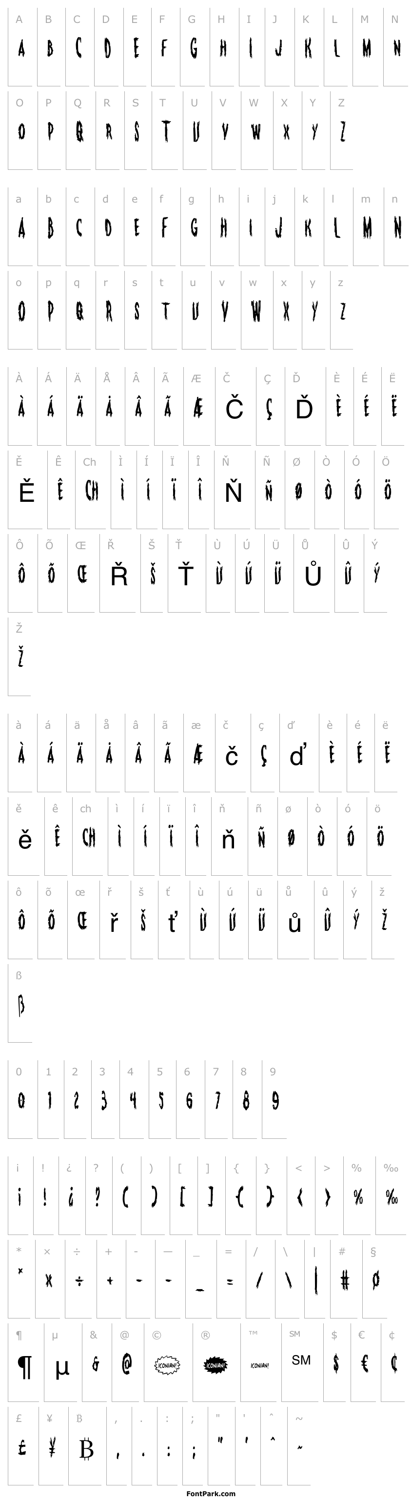 Monsterama Condensed Font | FontPark.com