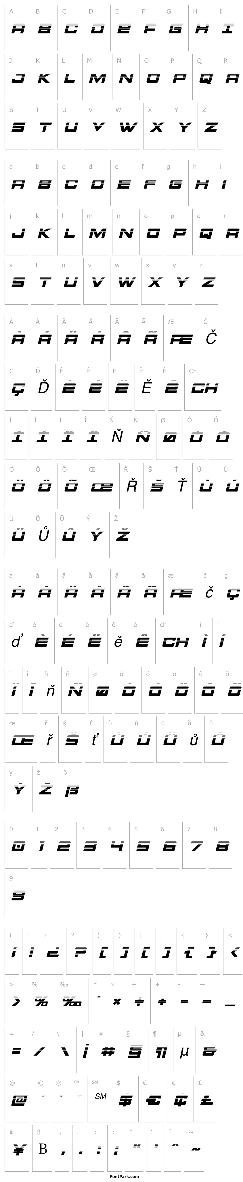 Přehled Montroc Halftone Italic