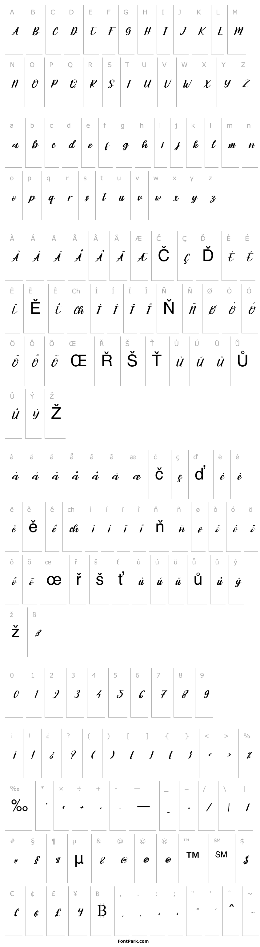 Přehled Moonday Italic