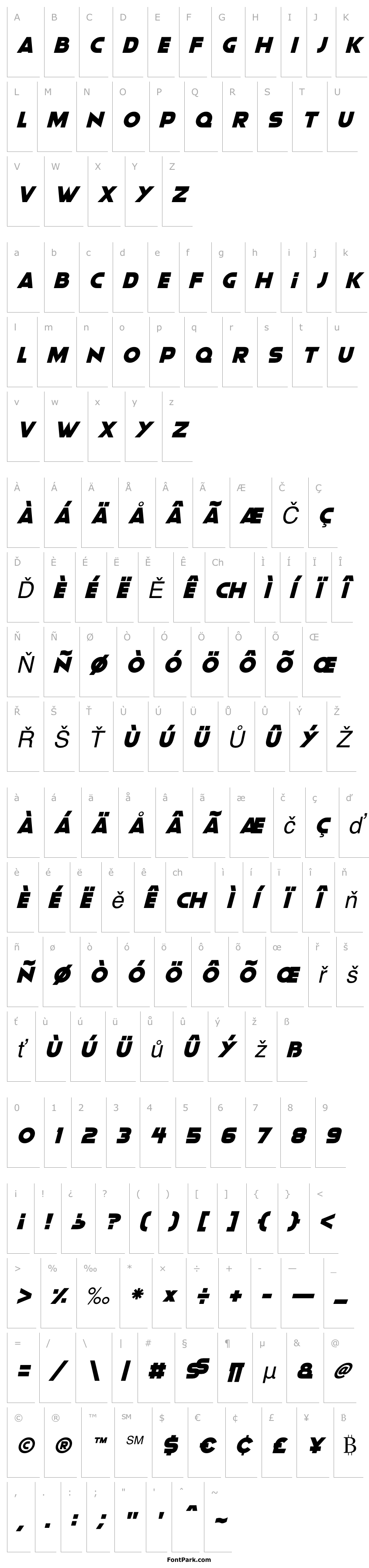 Přehled Moonlightning Italic