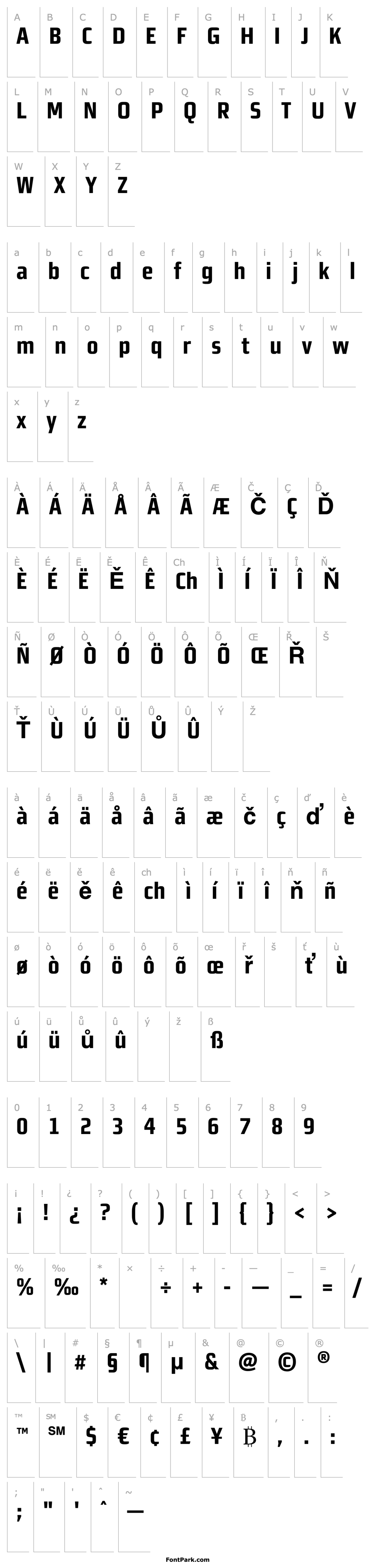 Přehled MorganSansCond-BoldLining