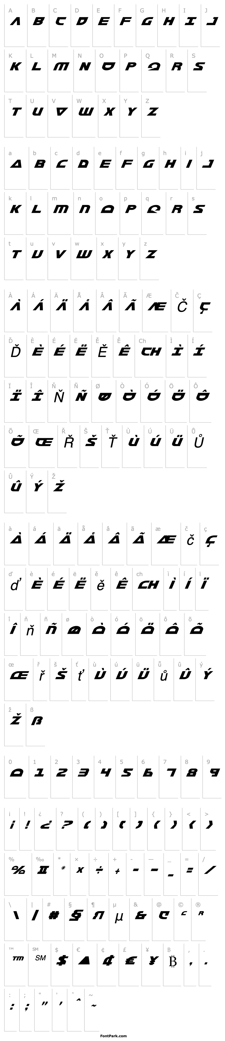 Overview Morse NK Condensed Italic