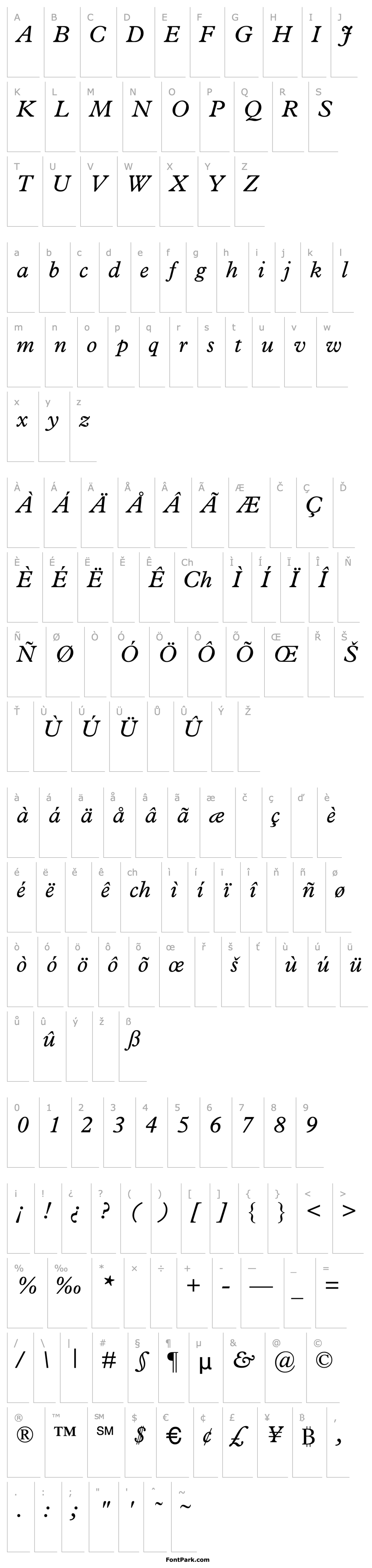 Přehled MPlantin-Italic