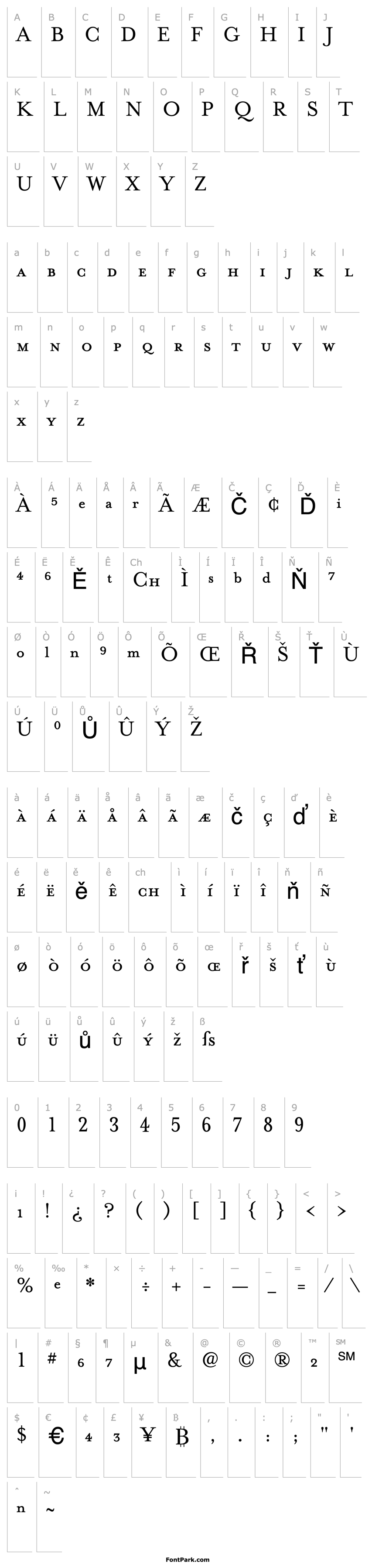 Overview MrsEavesPetiteCaps Regular