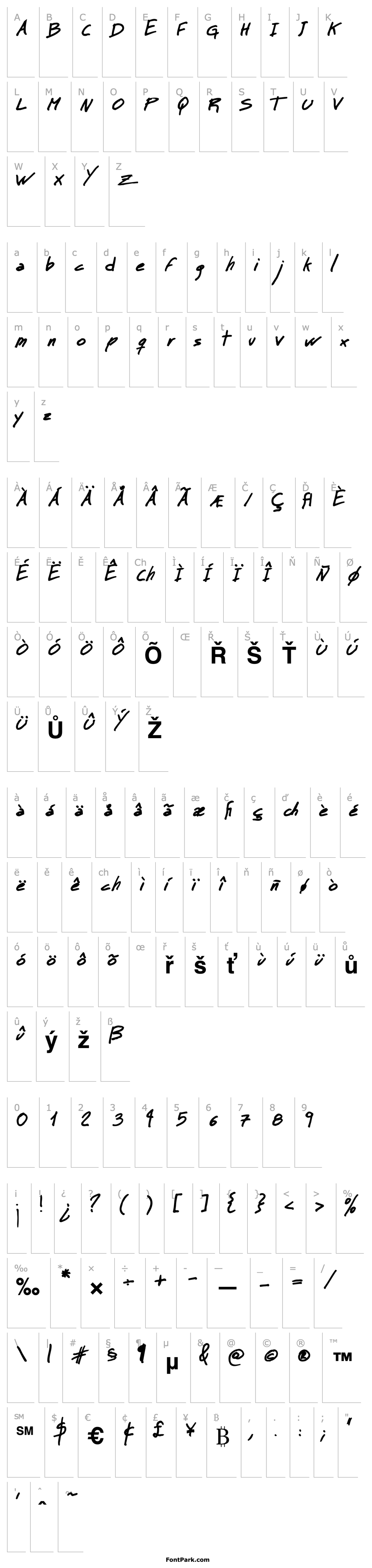 Přehled MT Matto Script Bold