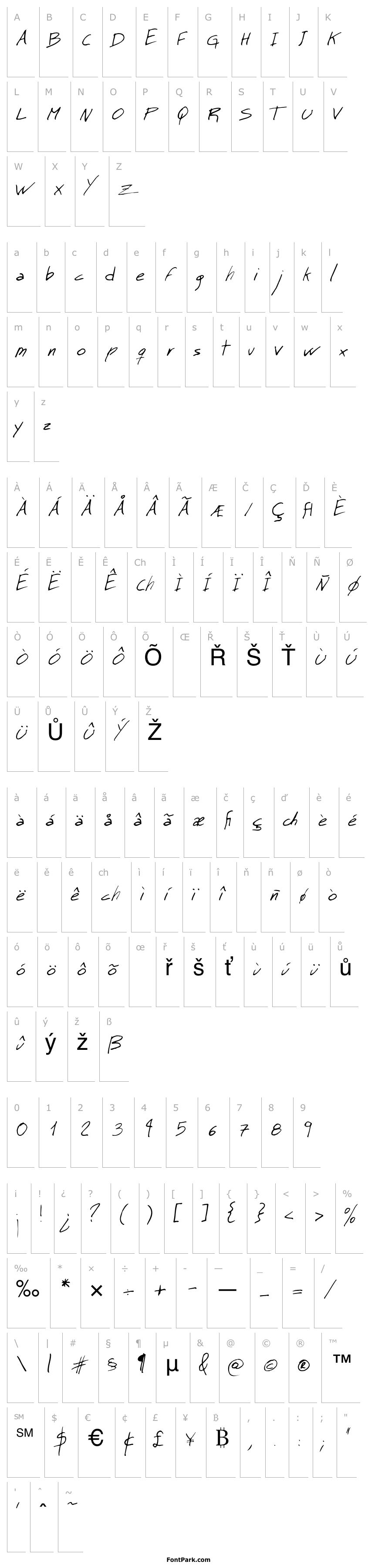 Přehled MT Matto Script Normal