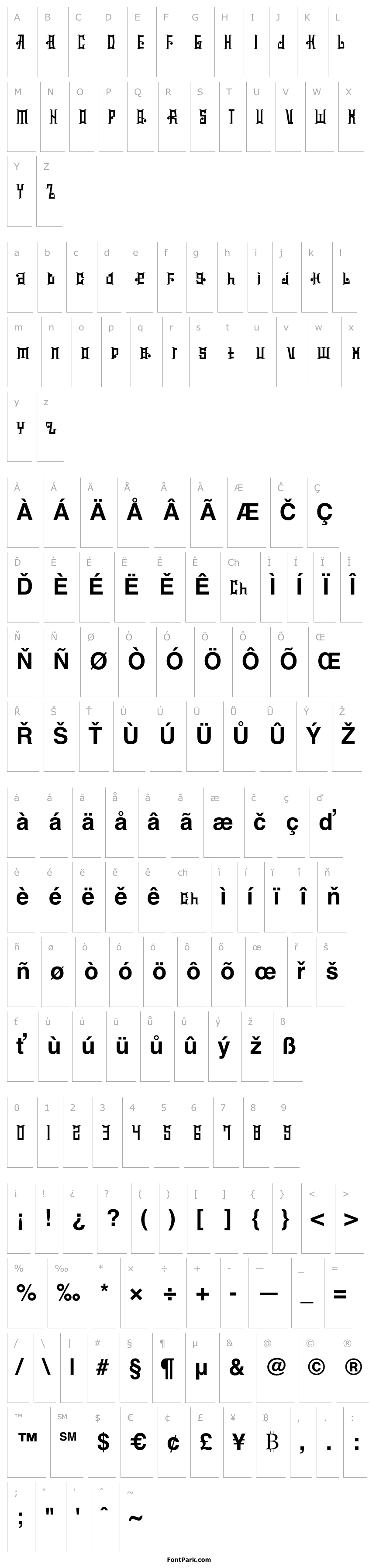 Overview mucilagetype-ExpandedBold
