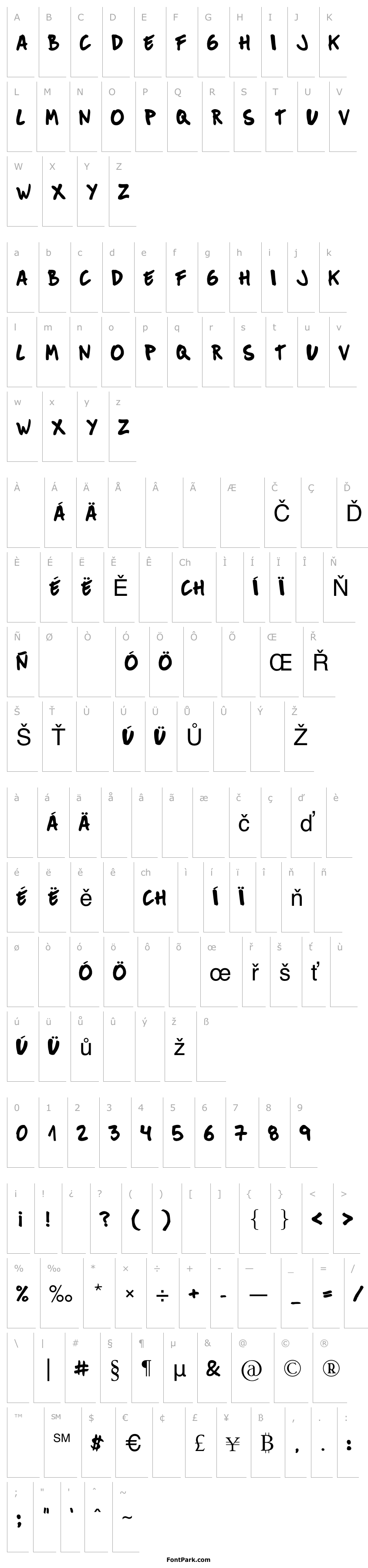 Overview Mucky Sans