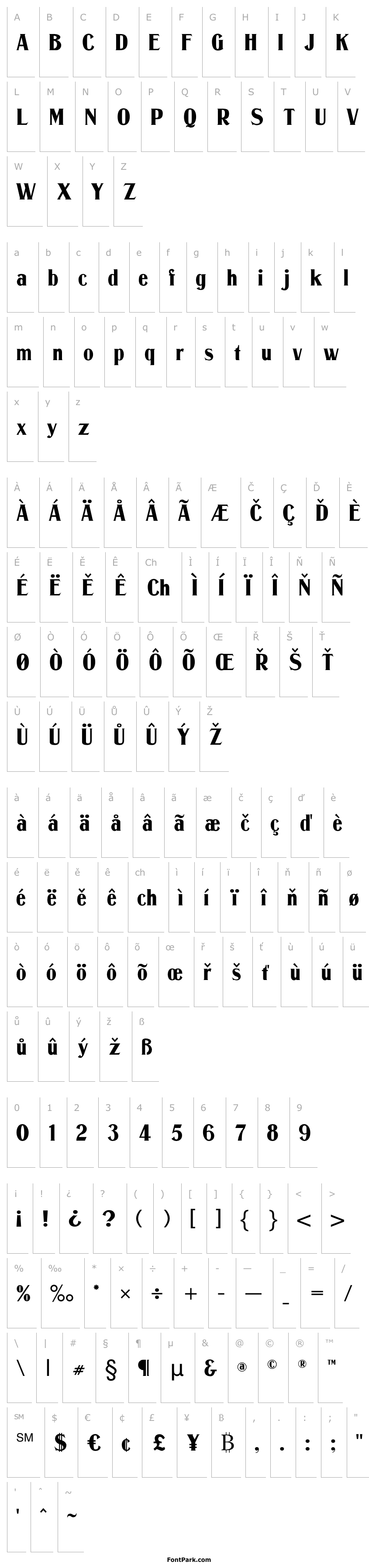 Přehled Murden CF ExtraBold Cond Regular