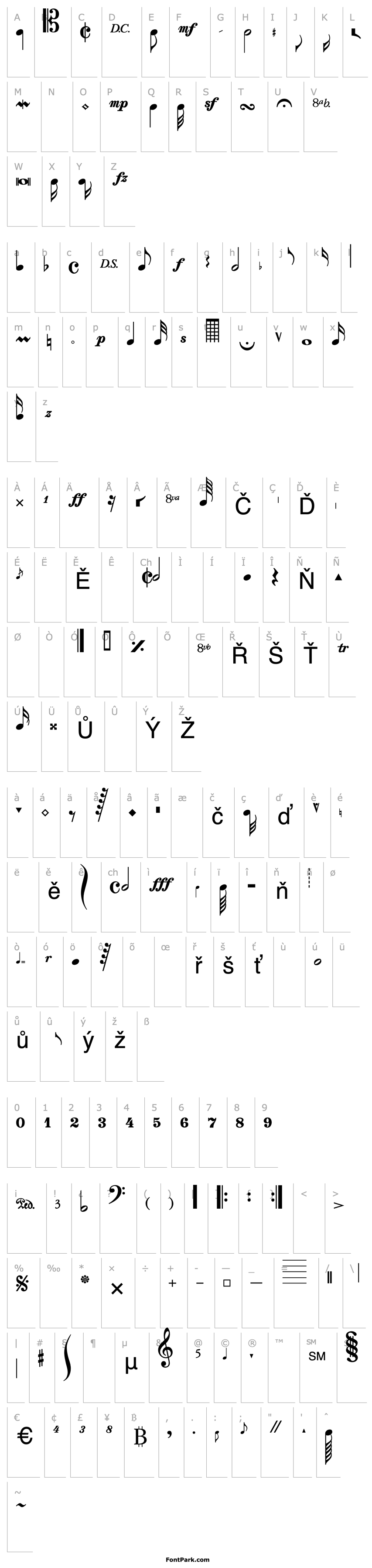 Přehled Musical Notes