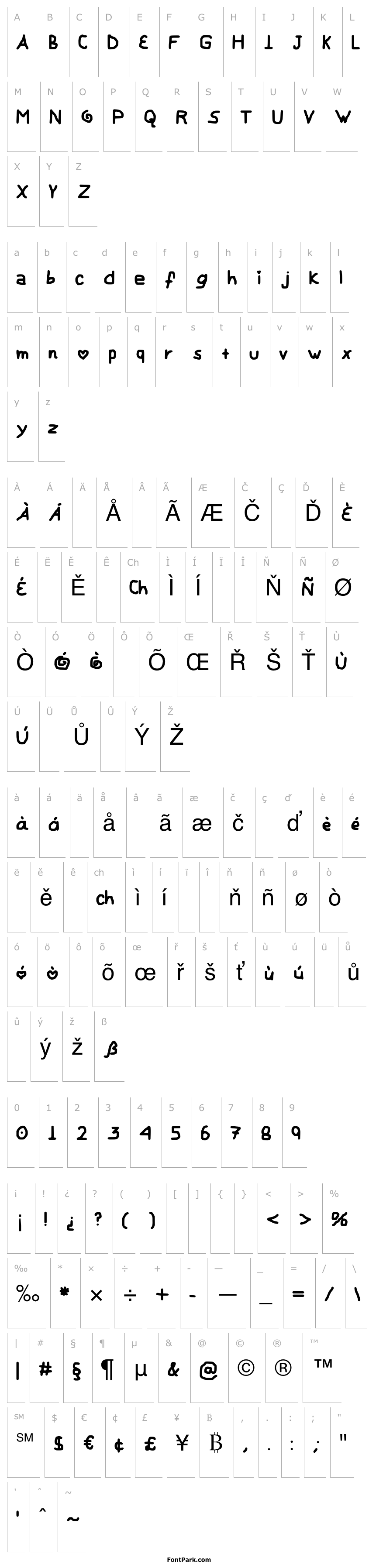 Přehled My Childish Font