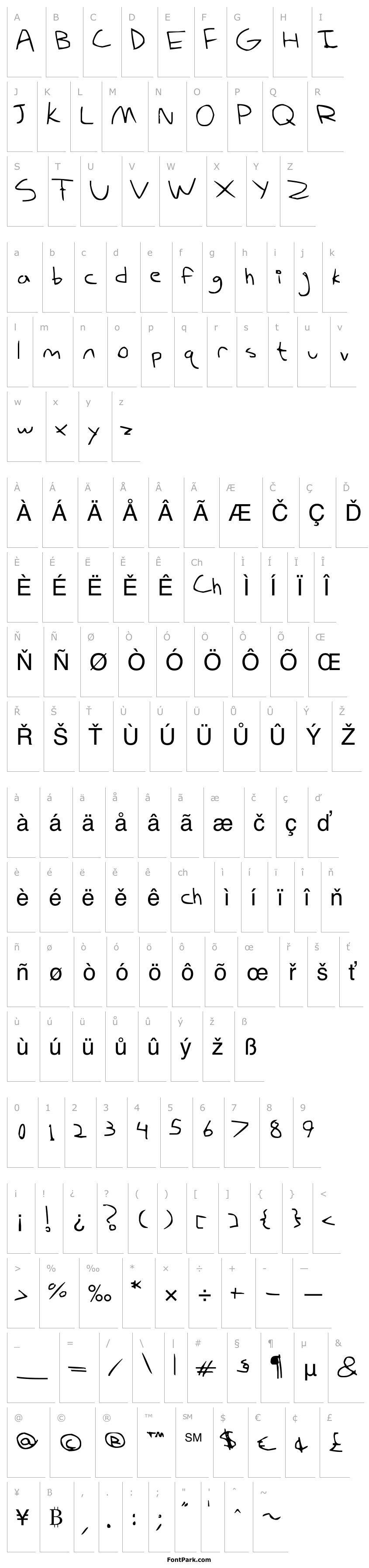 Přehled my derp handwriting