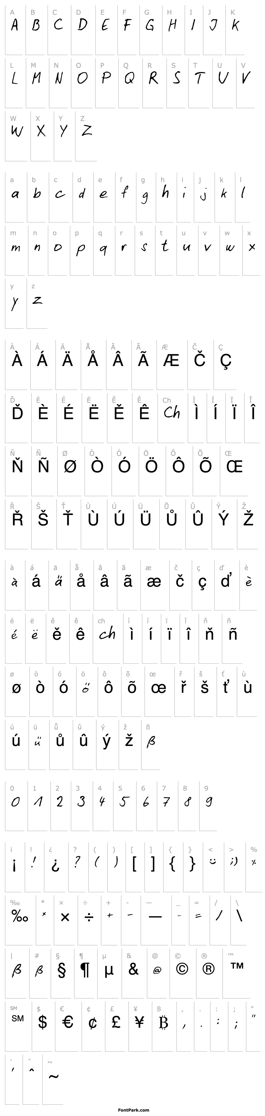 Overview My Font 1