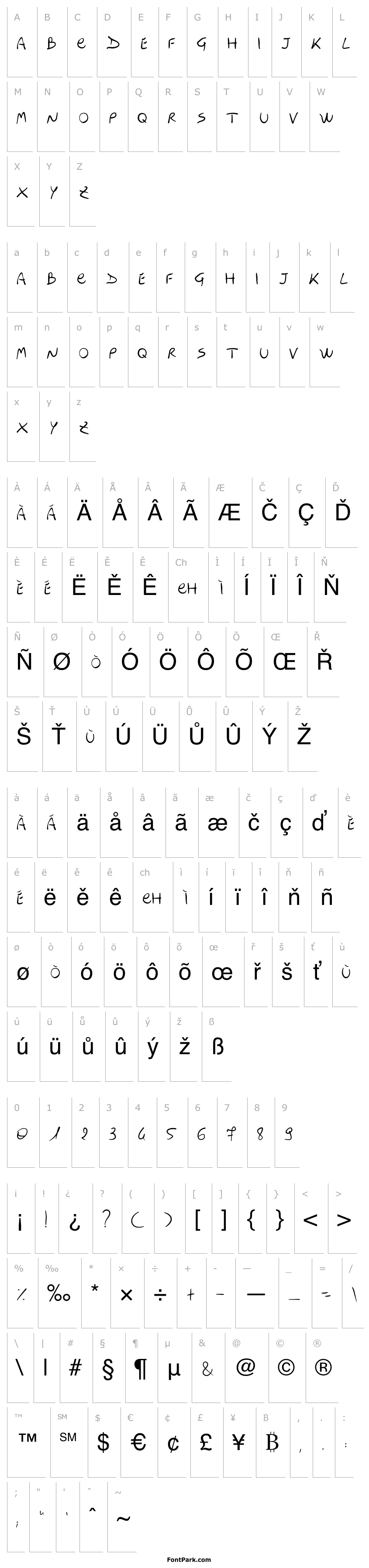 Přehled MY MUMMY'S FONT