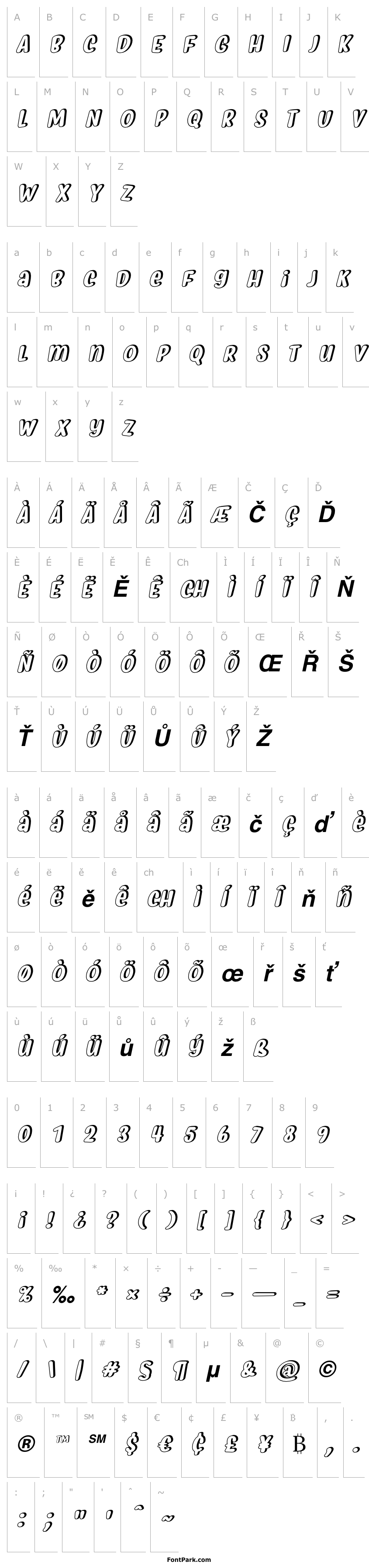 Přehled Myfrida Shadow Italic