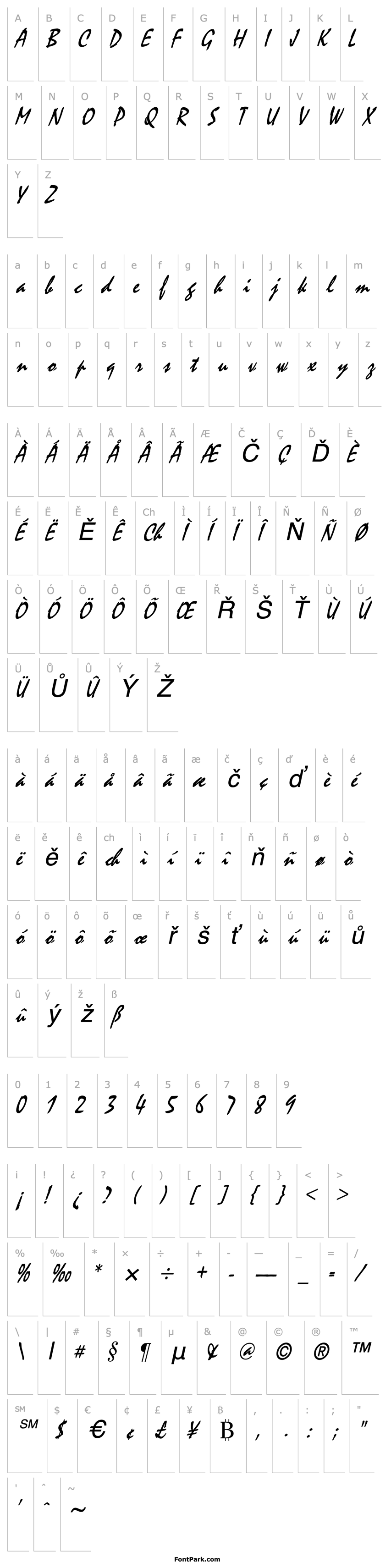 Přehled Mystic Condensed Italic