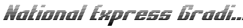 Preview National Express Gradient Italic