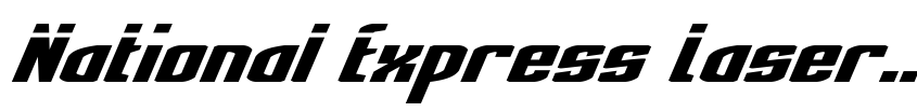 Preview National Express Laser Italic