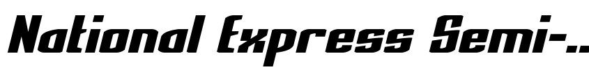 Preview National Express Semi-Italic
