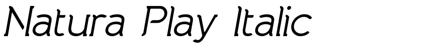 Preview Natura Play Italic