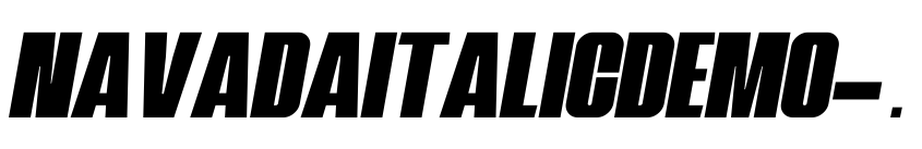 Preview NavadaItalicDemo-Italic