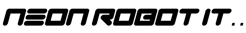 Preview Neon Robot Italic