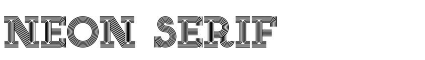 Preview NEON SERIF