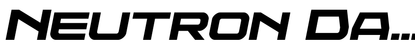 Preview Neutron Dance Semi-Italic