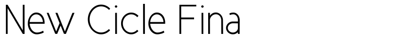 Font New Cicle Fina by La Tipomatika (Digital Type Foundry)