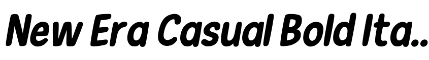 Preview New Era Casual Bold Italic