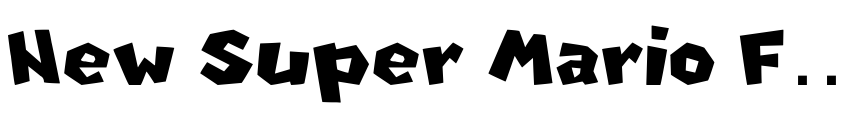 Font New Super Mario Font U by Unknown