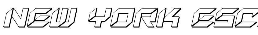 Preview New York Escape 3D Italic
