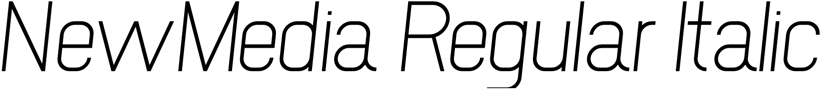 Preview NewMedia Regular Italic