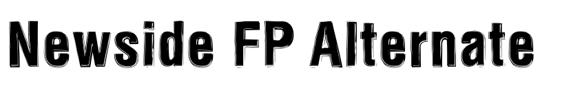 Font Newside FP Alternate by Azmi Kamarullah
