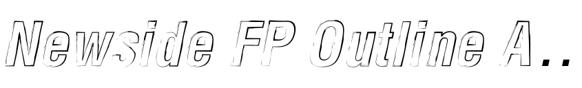 Font Newside FP Outline Alternate Italic by Azmi Kamarullah