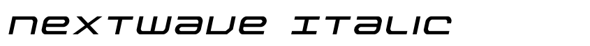 Preview Nextwave Italic