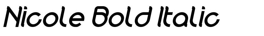 Preview Nicole Bold Italic