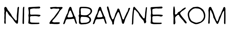 Písmo Nie Zabawne Komik od Neznámý