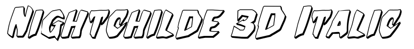 Preview Nightchilde 3D Italic